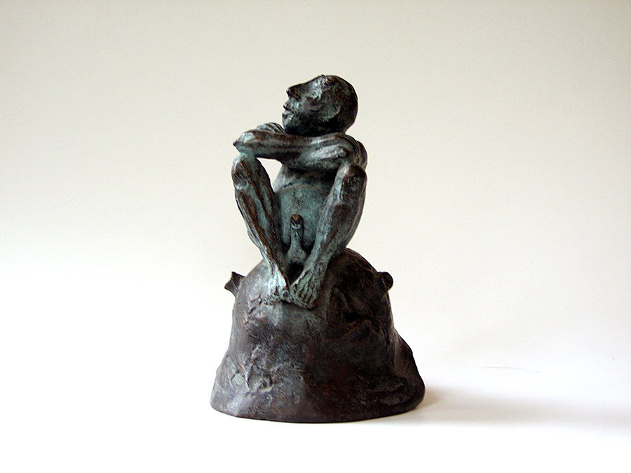 Kleines Teufelchen Bronzefigur von Hanno Edelmann